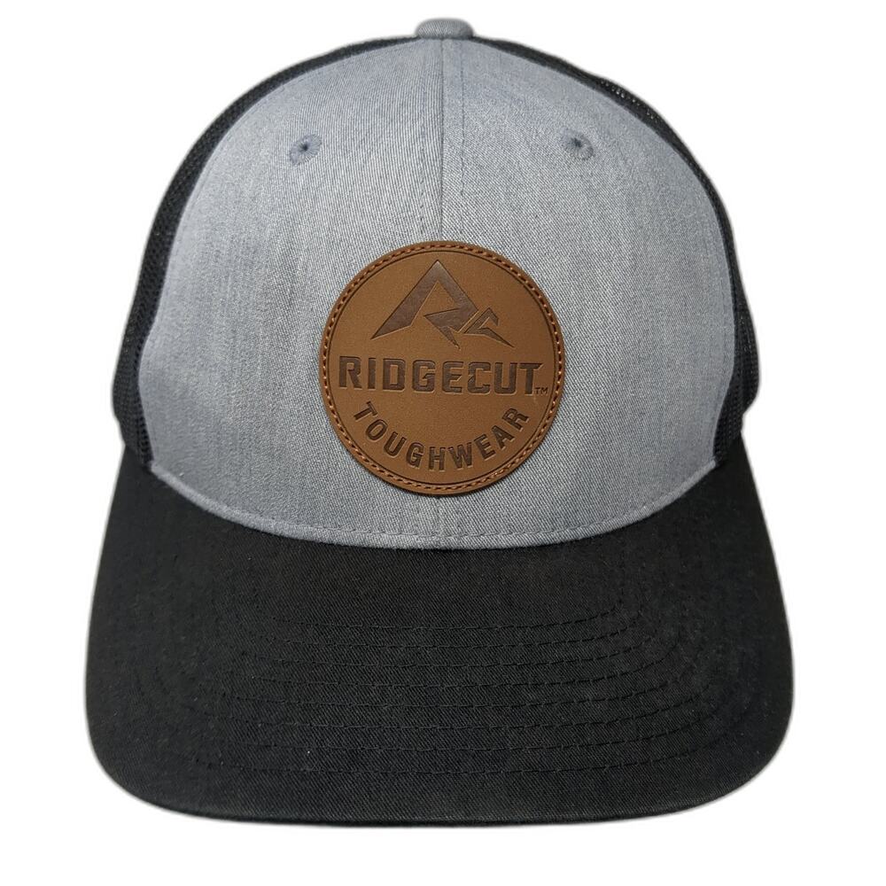Ridgecut Toughwear Snapback Trucker Hat Black One Size Adjustable Mesh Back